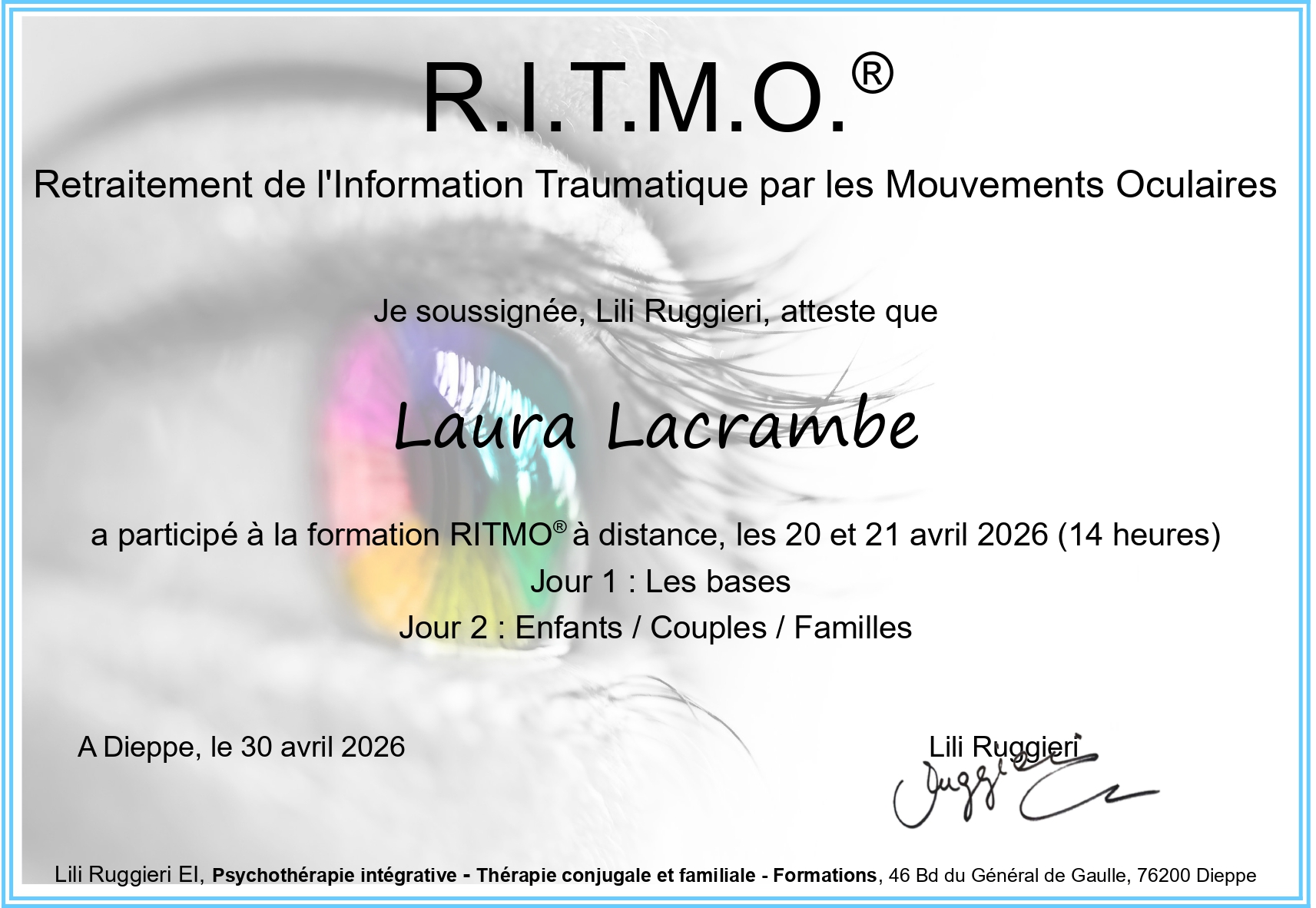 certificat ritmo